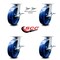 Service Caster 8 Inch Kingpinless Solid Poly Wheel Caster Brakes 2 Swivel Locks SCC, 4PK SCC-KP30S820-SPUR-SLB-BSL-2-SLB-2 - alternate 7